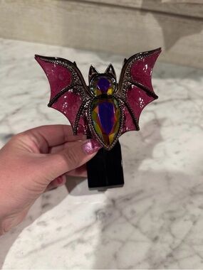 Bath & Body Works Pink Iridescent Crystal Bat Accent